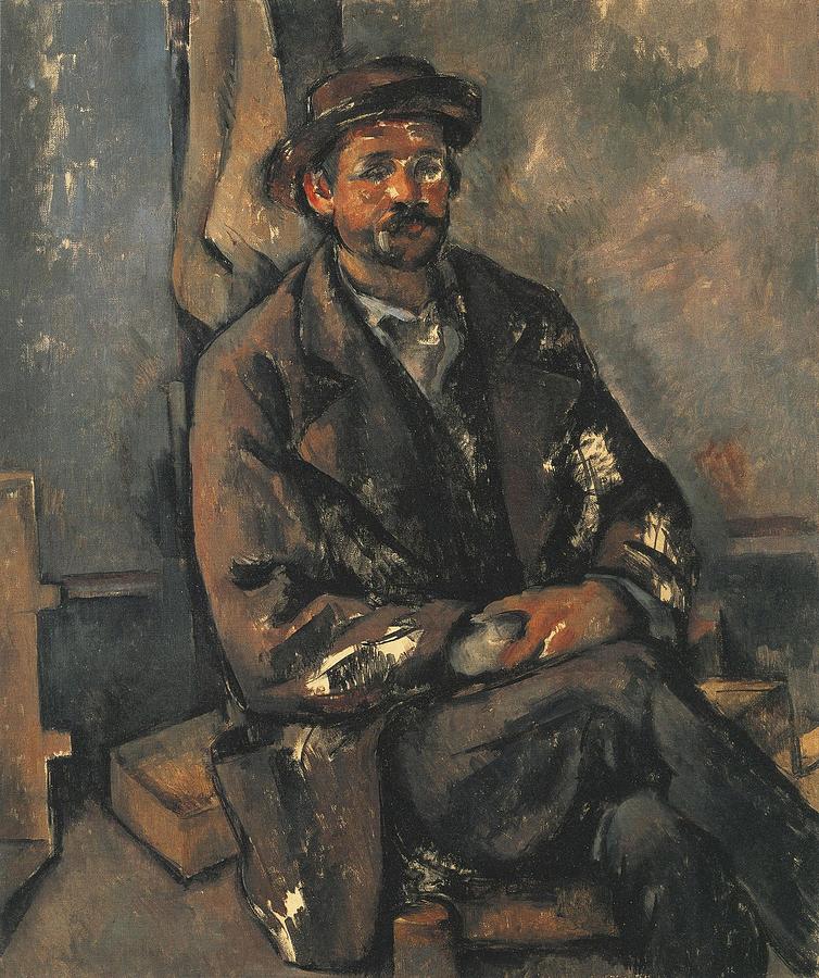 A Seated Peasant Painting by Paul Cezanne - Fine Art America