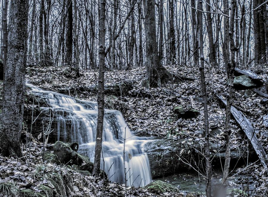 A Secret Falls in the Fall Photograph by Brad Nellis