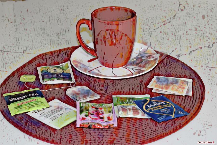 A Selection of Tea Bags in Abstract Photograph by Roberta Byram