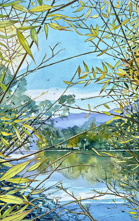 A September Morning On  Malibou Lake Painting