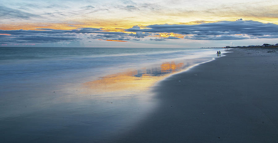 A September Sunset Over Atlantic Beach North Carolina Photograph by Bob Decker