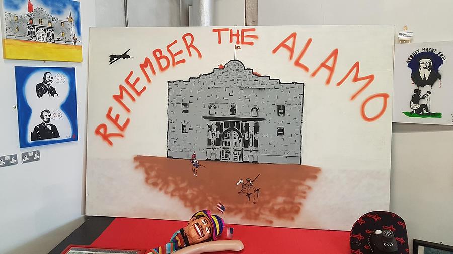 A Shit Day At The Alamo Painting