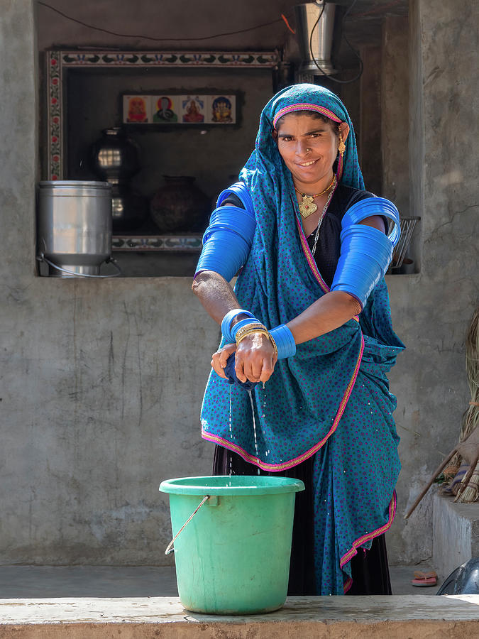 A shy gujarati woman Photograph by Usha Peddamatham