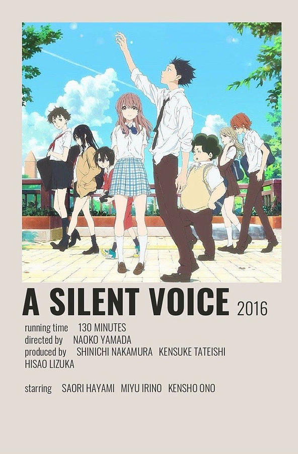 A Silent Voice Anime Poster Digital Art by Michael Barriga - Fine Art ...