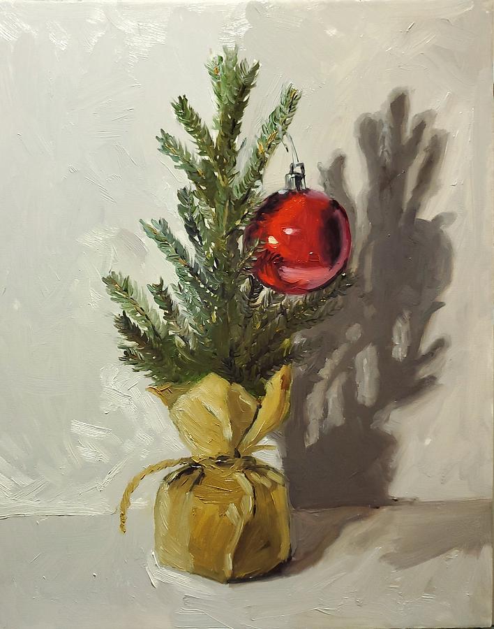 Christmas Painting - A Simple Christmas by Carrie Taves