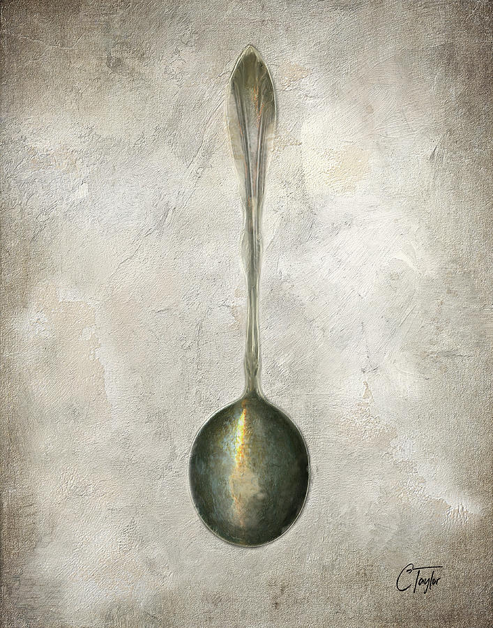 A Simple Spoon Mixed Media by Colleen Taylor