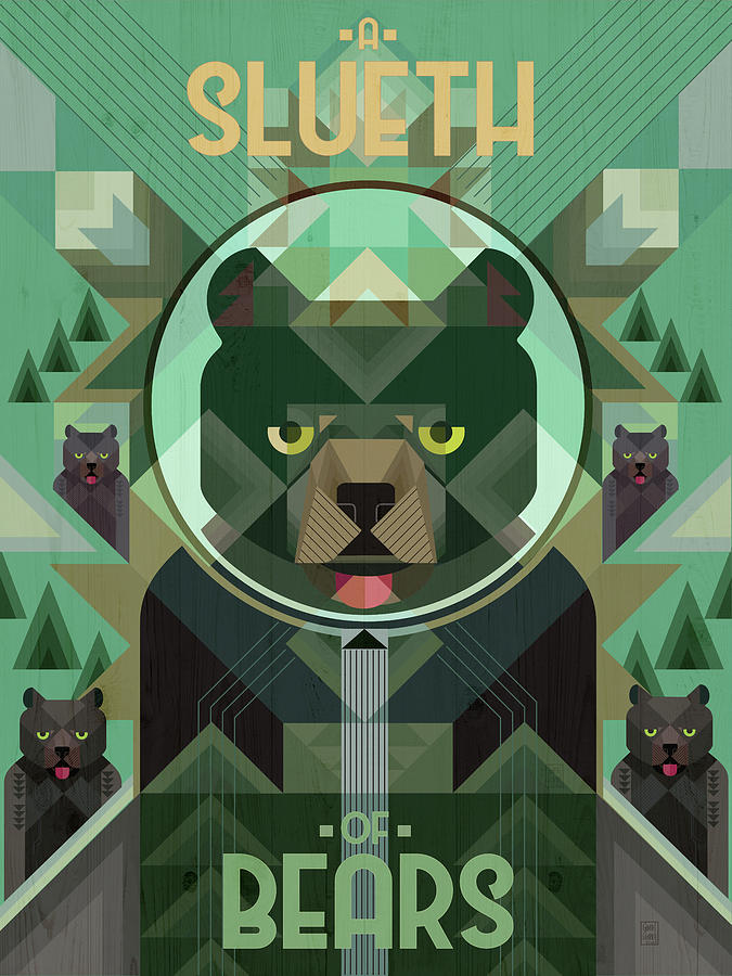 A Sleuth of Bears Digital Art by Garth Glazier