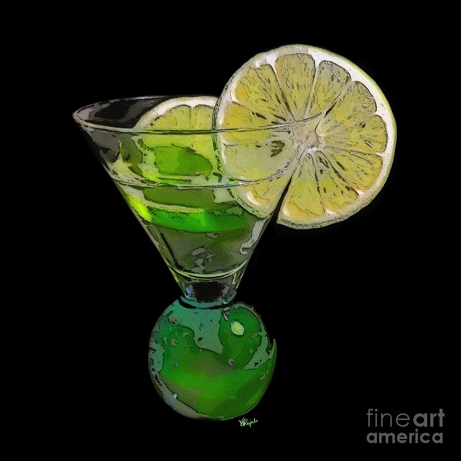 A Slice of Lime Digital Art by Diana Rajala