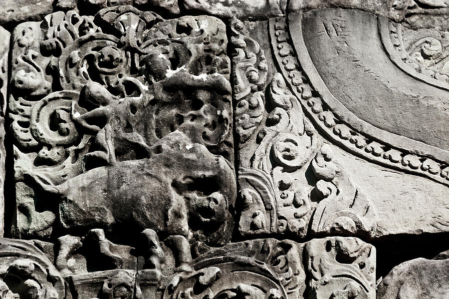 A Small Elephant. Angkor Wat. Cambodia Photograph by Lie Yim
