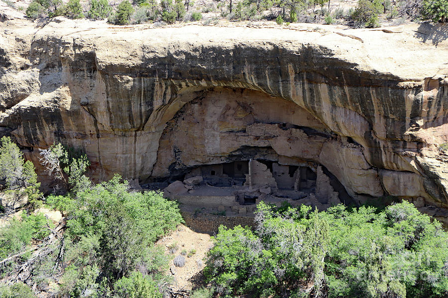 Mesa Verde National Park Photograph - A Small MesaVerde Cliff Dwelling by Christiane Schulze Art And Photography