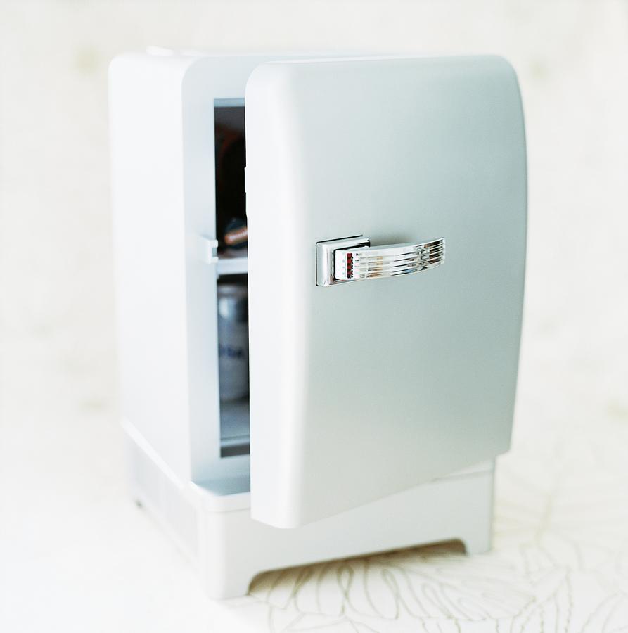 A small refrigerator. Photograph by Susanna Blavarg