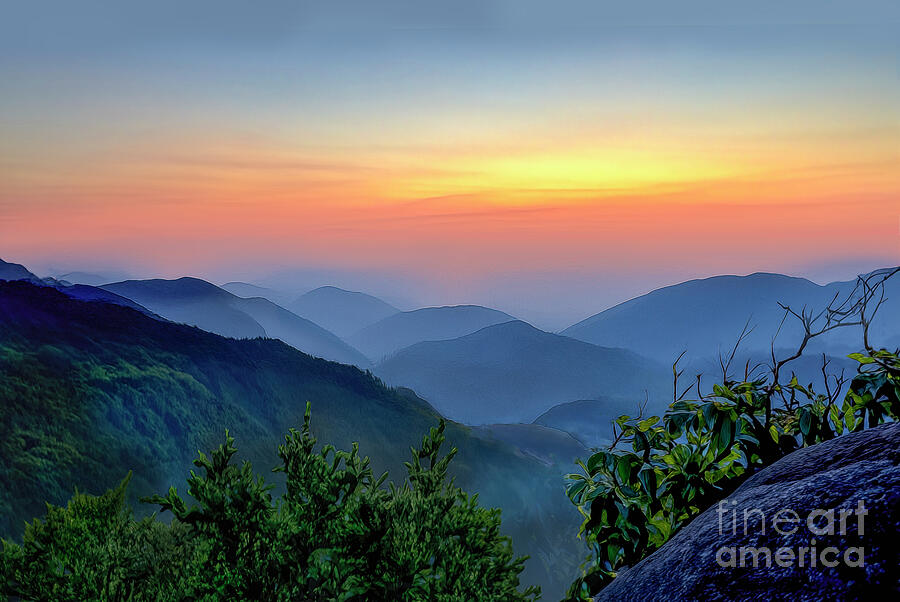 A Smoky Mountains Sunset Photograph by Shelia Hunt