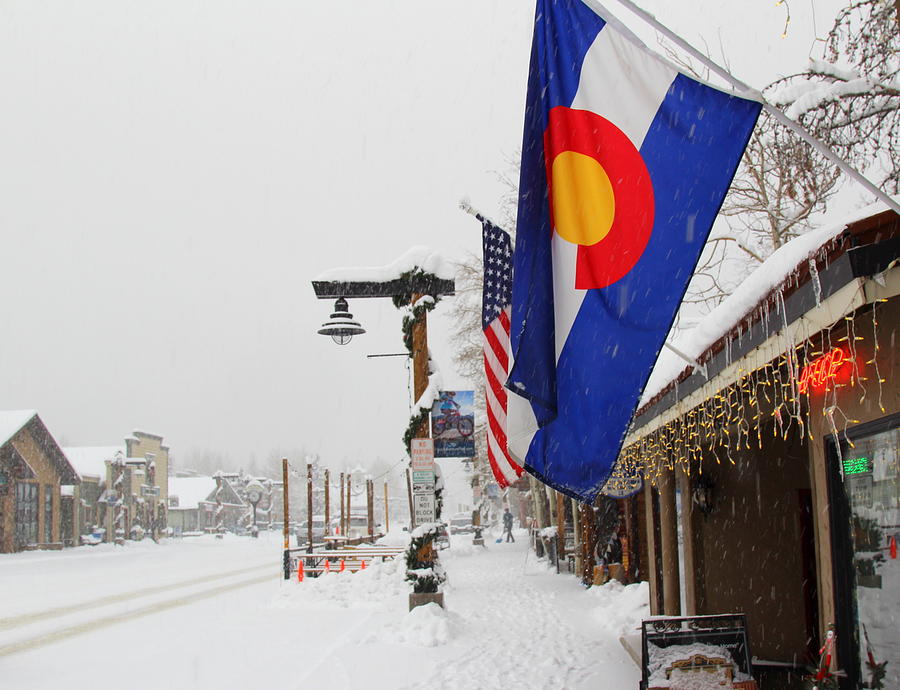 A Snowy Day In Frisco Colorado Photograph by Fiona Kennard
