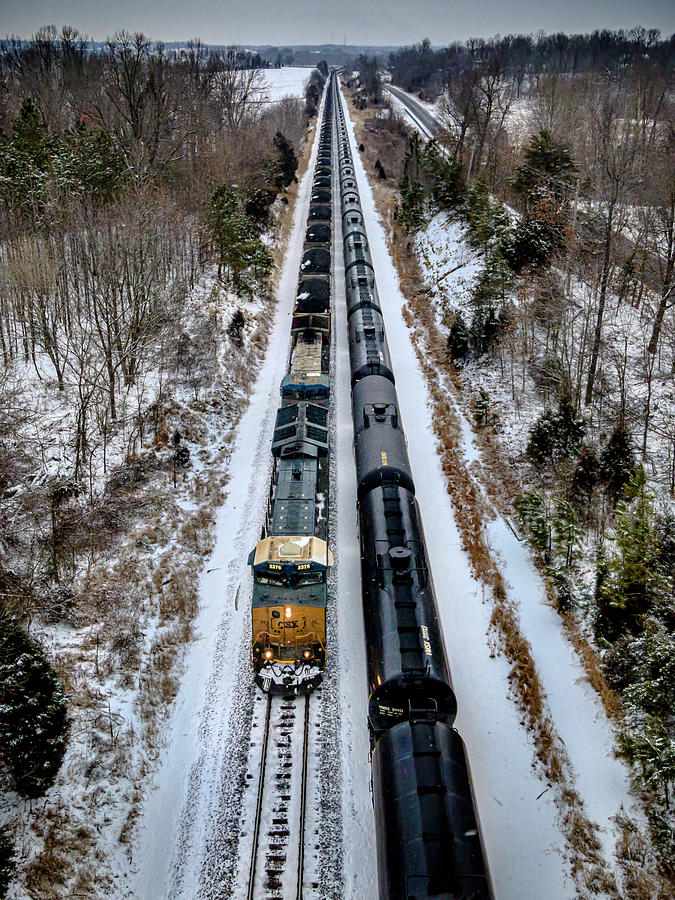 A snowy meet at Slaughters Kentucky Photograph by Jim Pearson