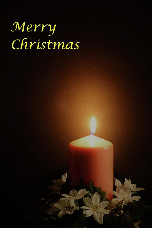 A Solemn Christmas Candle Photograph