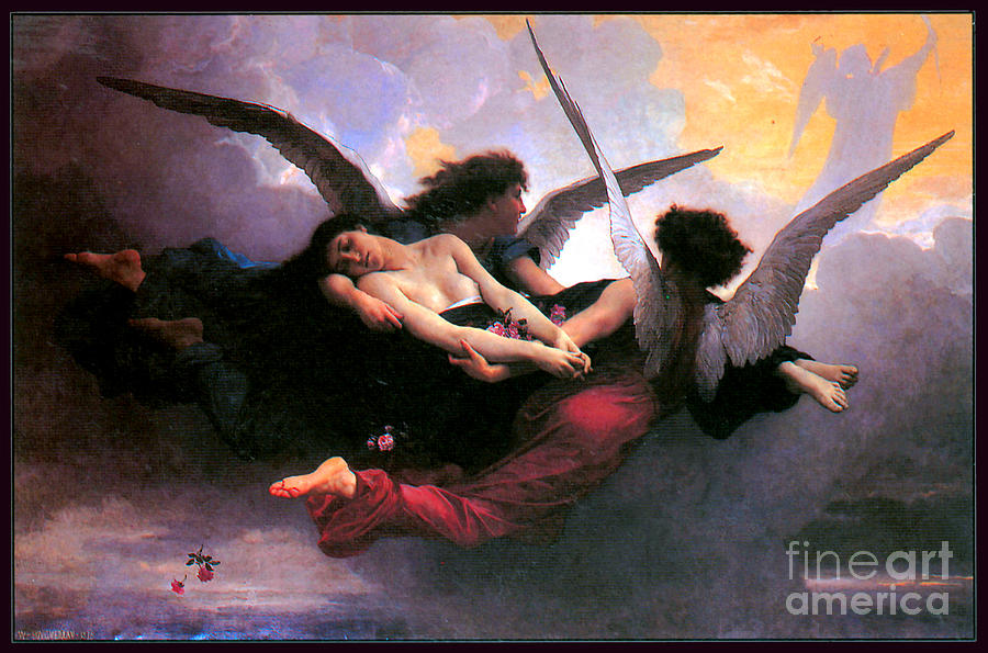 A Soul Brought to Heaven 1878 Painting by Adolphe William Bouguereau