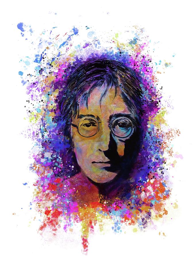 A Splash of Lennon Painting by Debi Starr
