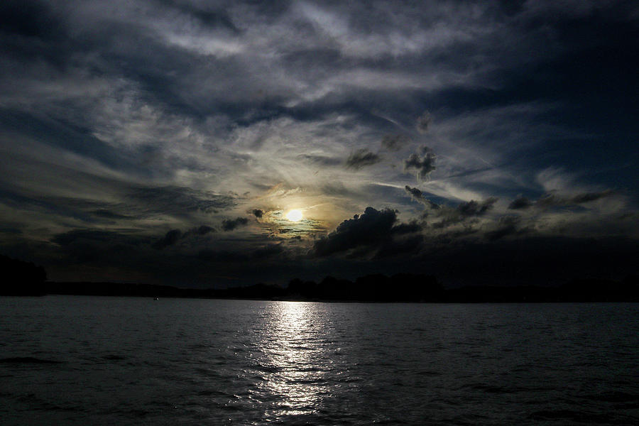 A Spookiness Lake Sunset Photograph by Ed Williams