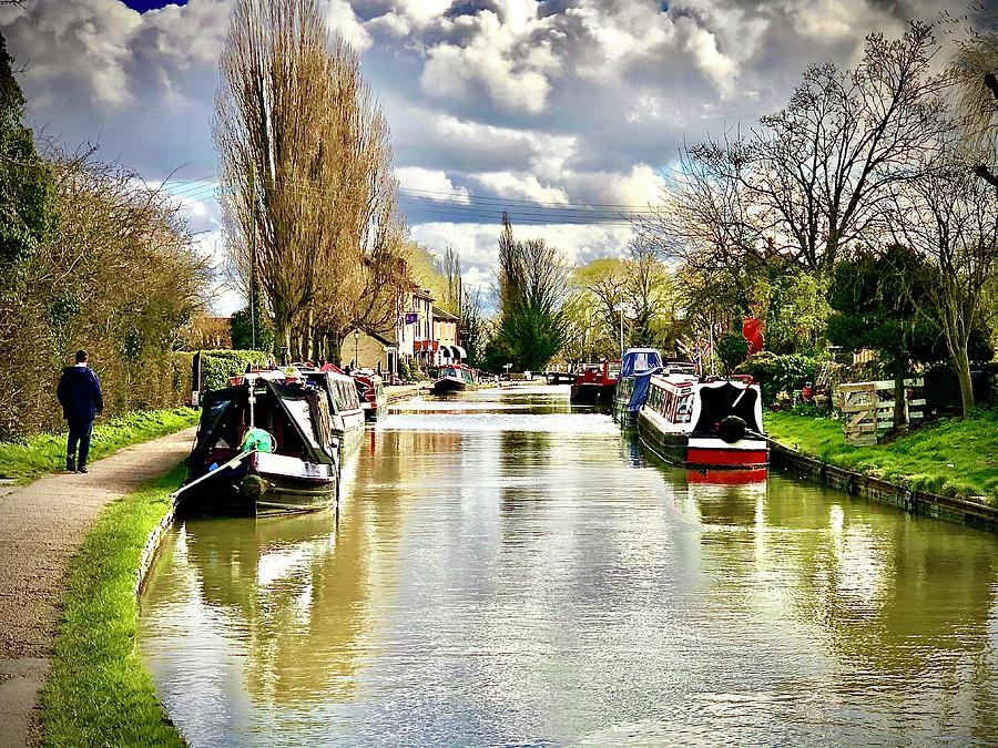 A Spring Walk by the Canal Photograph by Gordon James