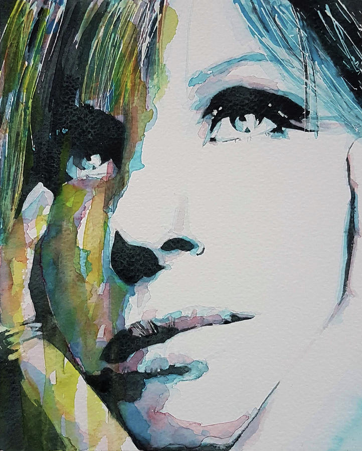 A Star is Born - Barbra Streisand Painting by Paul Lovering