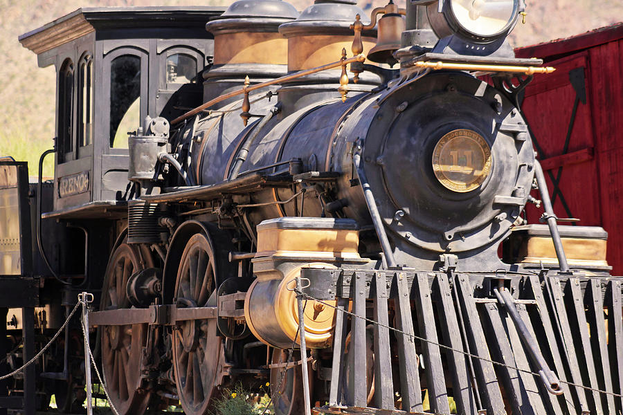 A Steam Locomotive At Old Tucson, Tucson, Az, Usa Photograph