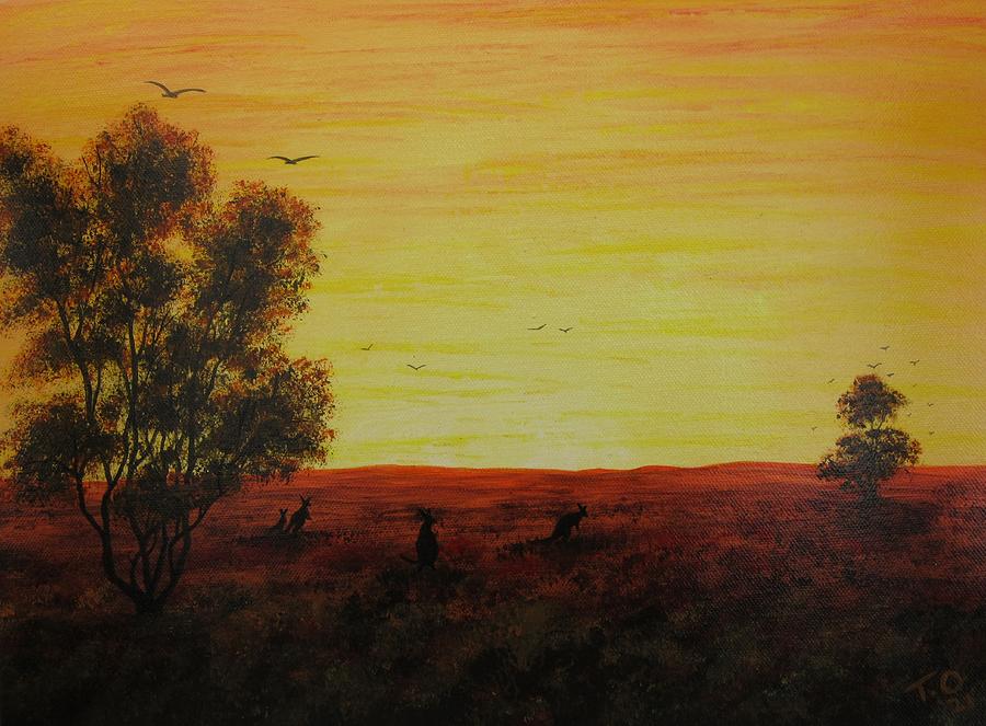 A Stonfield Sunset Painting