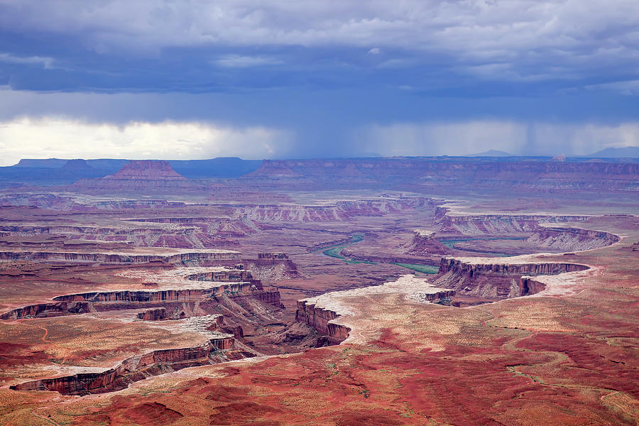 A Storm Approaches Canyonlands Photograph by John Twynam