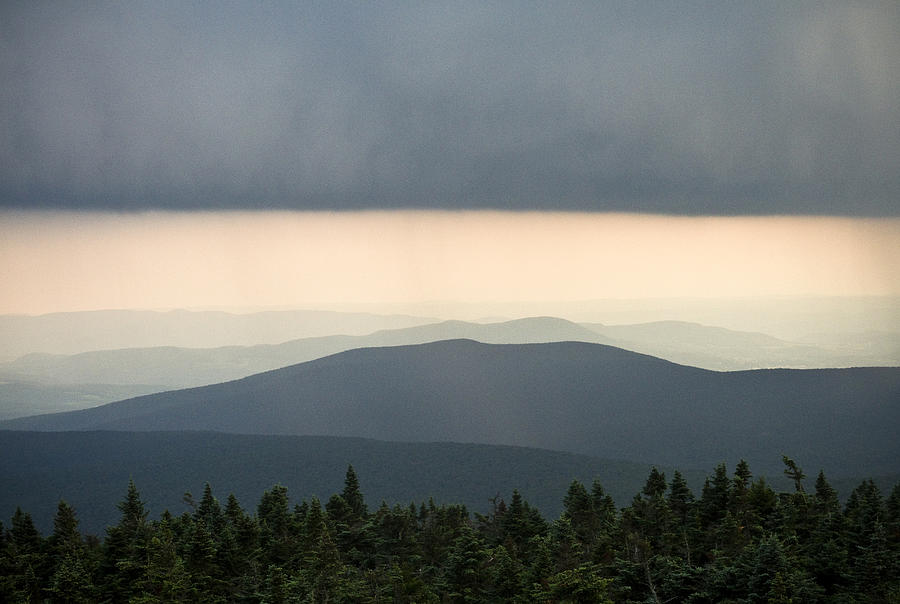 A storm passes over the Appalachian Mountains in Vermont. Photograph by Chris Bennett