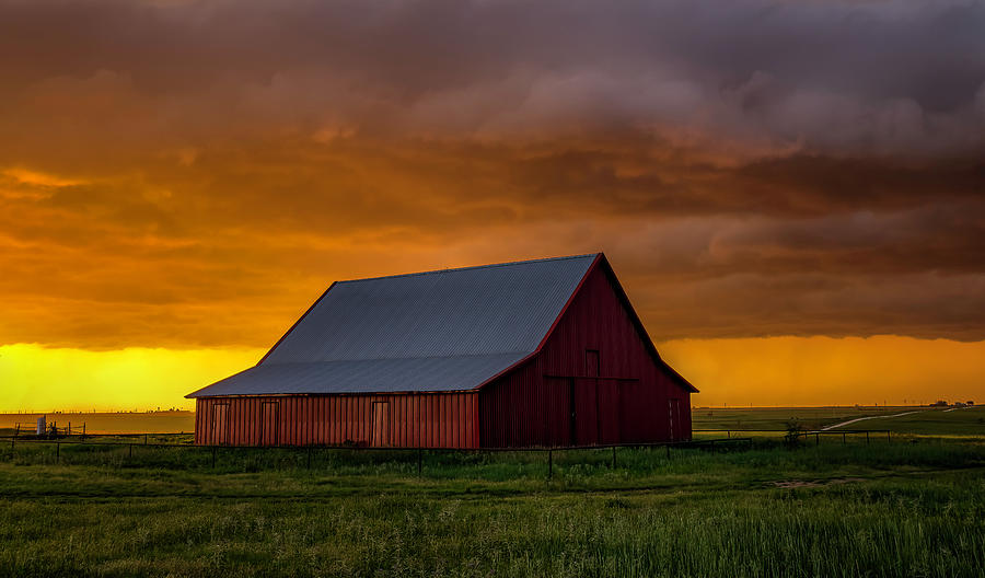 A Stormy Texas Sunset Photograph by Laura Hedien