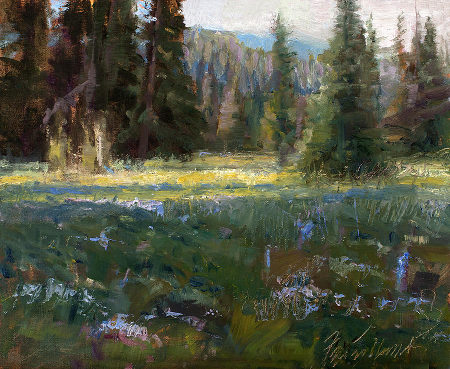 A Streak of Sunshine Painting by Howard Friedland - Fine Art America