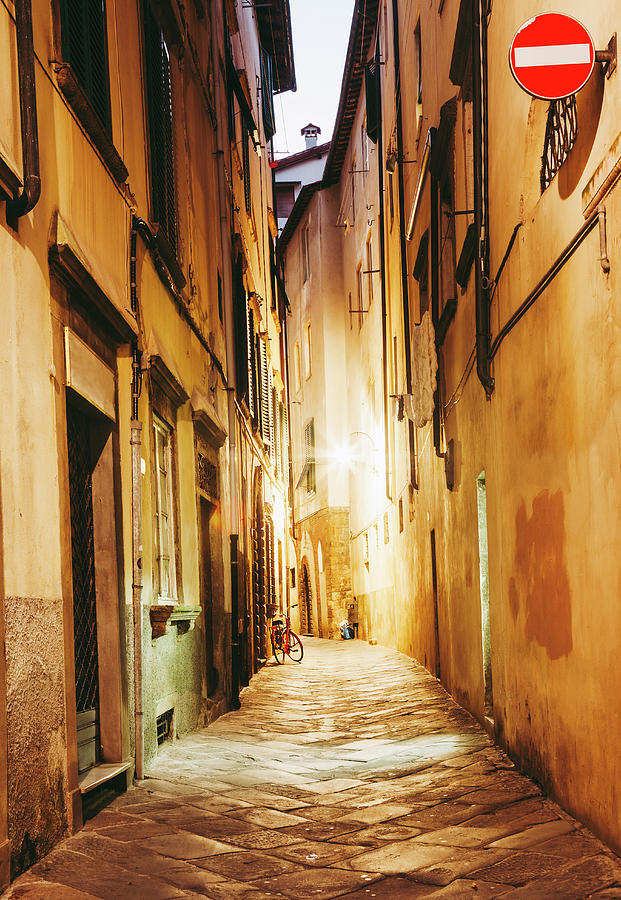 A street in Lucca, Italy Photograph by Alexey Stiop