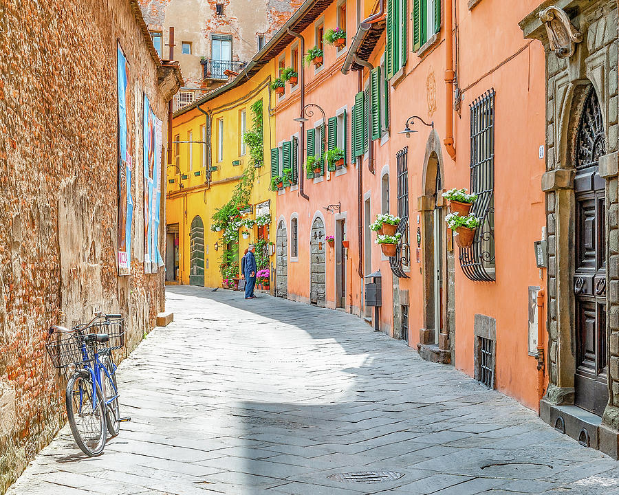 A Street In Lucca Photograph by Marla Brown