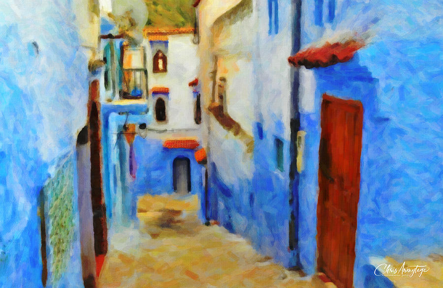 A Street in Morocco Painting by Chris Armytage