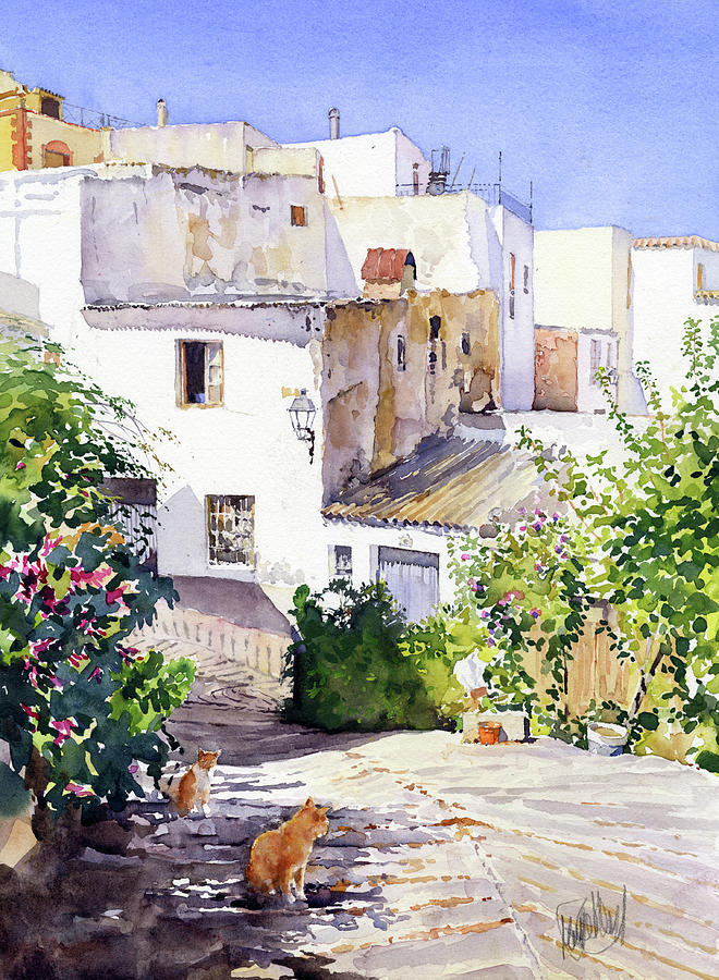 A Street in Ragol Painting by Margaret Merry