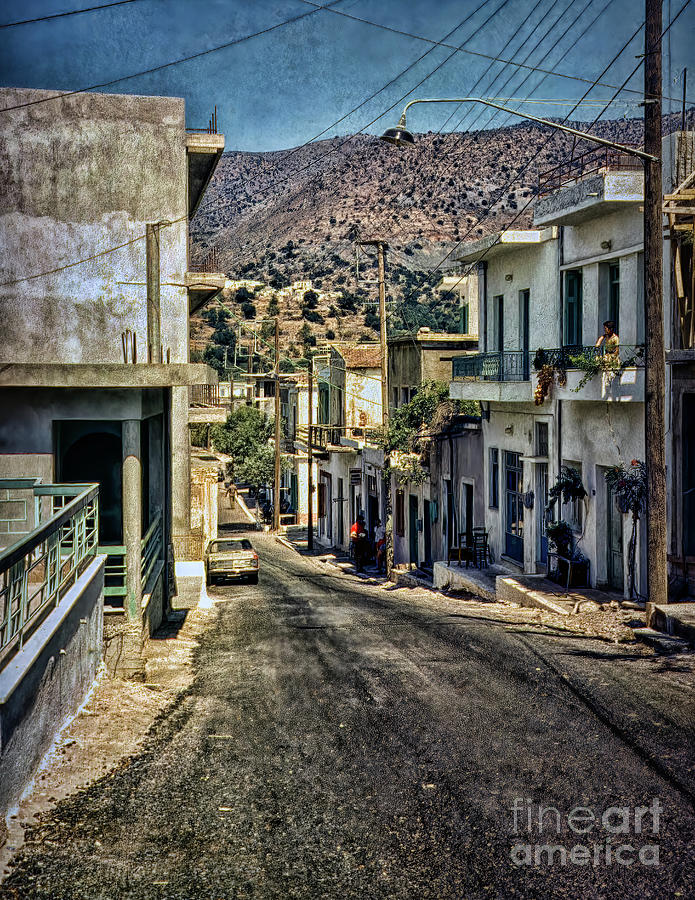 A street on Crete Digital Art by Frank Lee