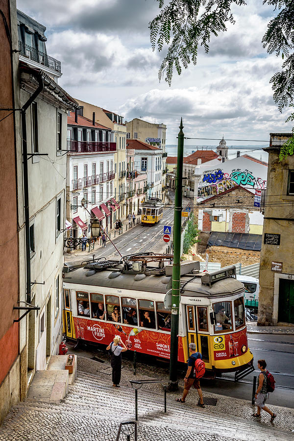 A Streetcar in Lisbon Photograph by W Chris Fooshee