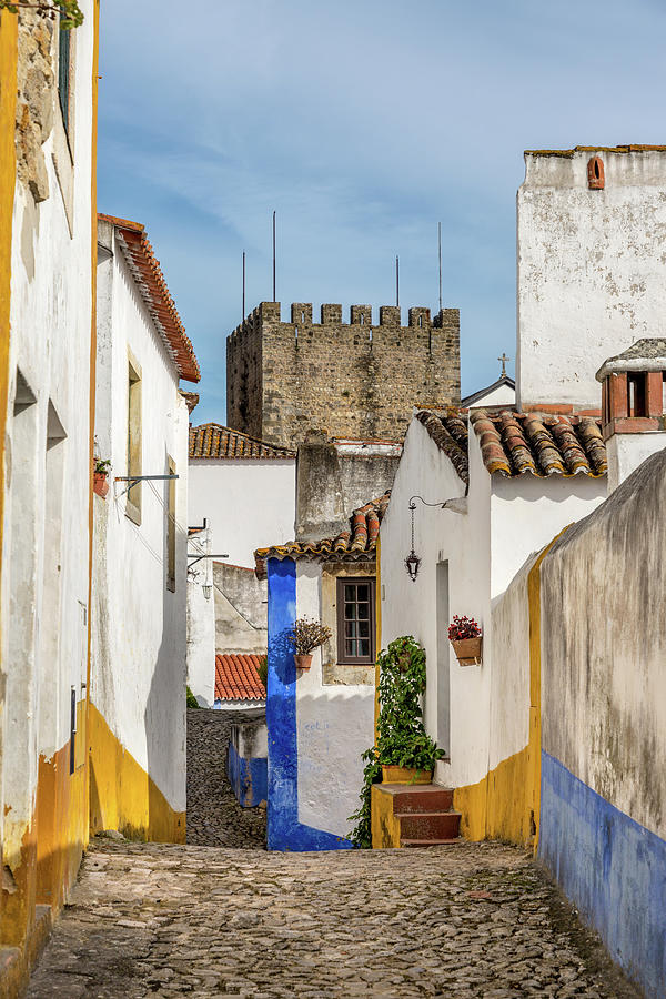 A Street in Obidos Photograph by W Chris Fooshee