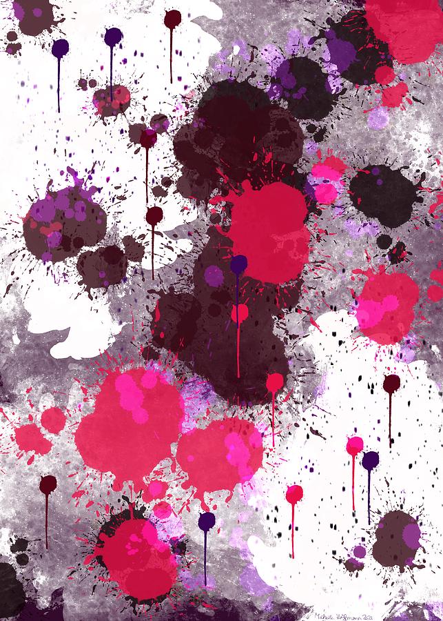 A Study in Blood Spatter Analysis Digital Art by Michelle Hoffmann