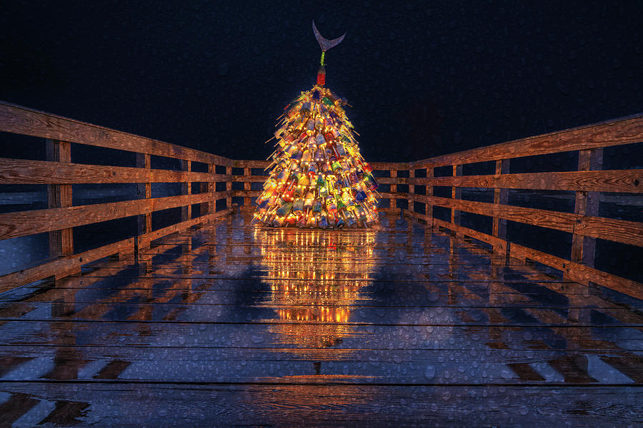  A Stunning Lobster Buoy Tree Photograph by Penny Polakoff