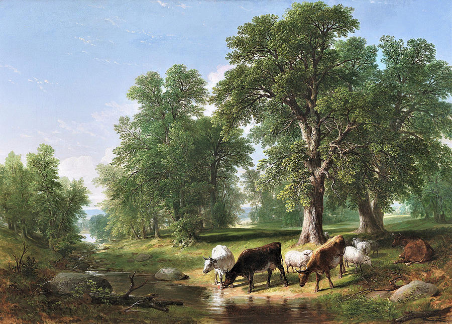 A Summer Afternoon - Digital Remastered Edition Painting by Asher Brown ...