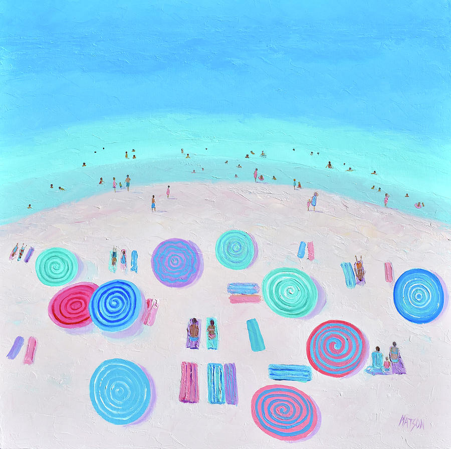 A Summer Feeling, Beach Impression Painting