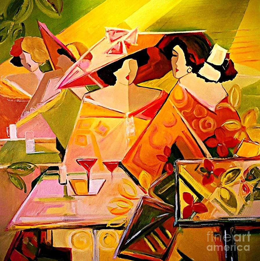 A summer with friends Painting by Amalia Suruceanu