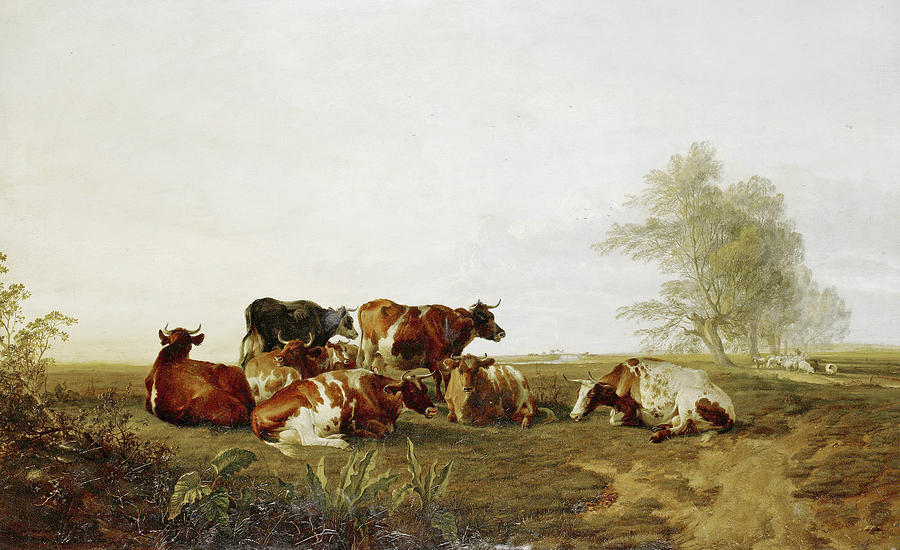 A Summers Day Painting by Thomas Sidney Cooper