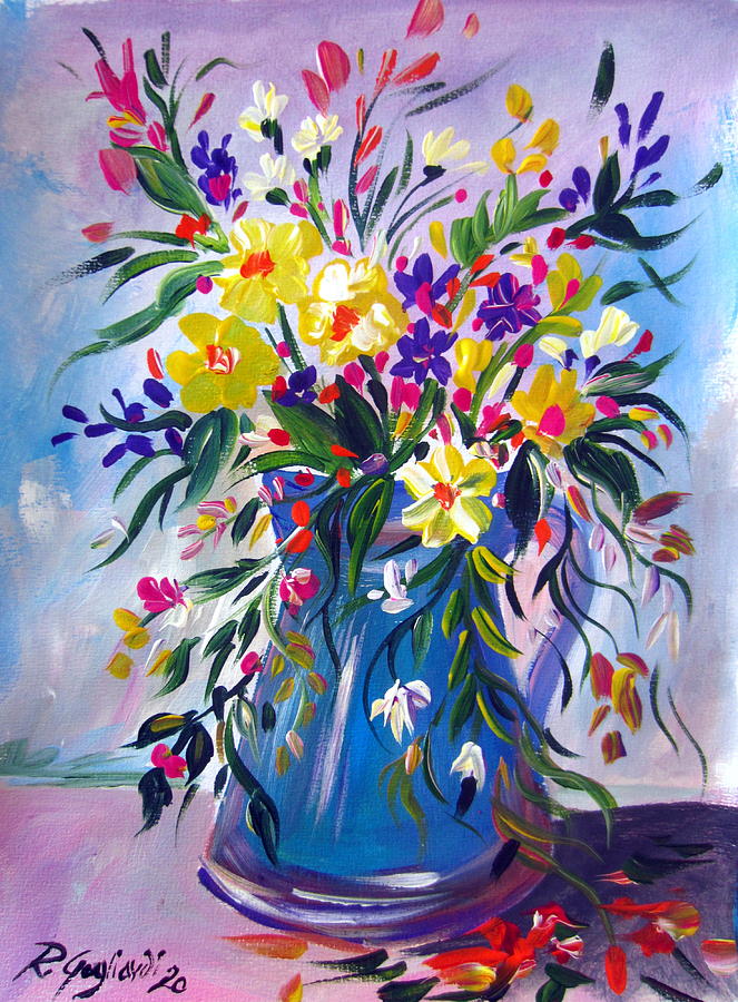 A Sunny Day in the Tin Vase Painting by Roberto Gagliardi
