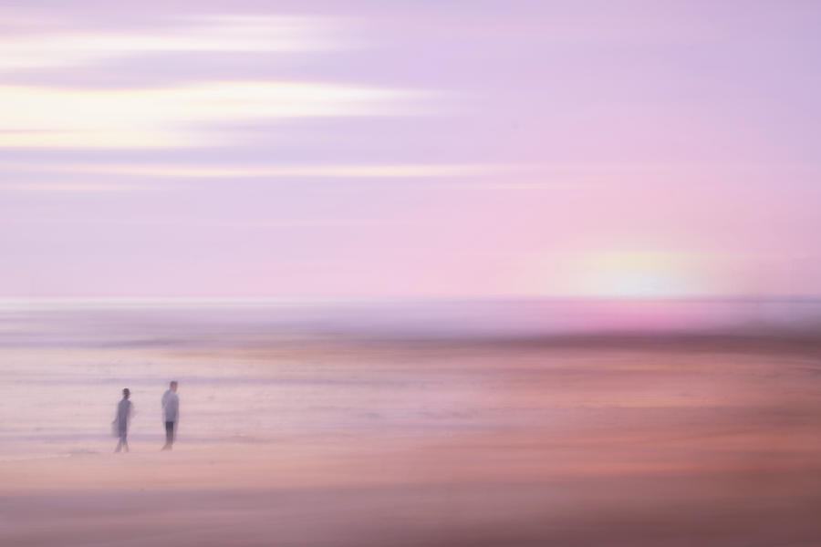 A Sunset Beach Stroll Photograph by Robert Anastasi