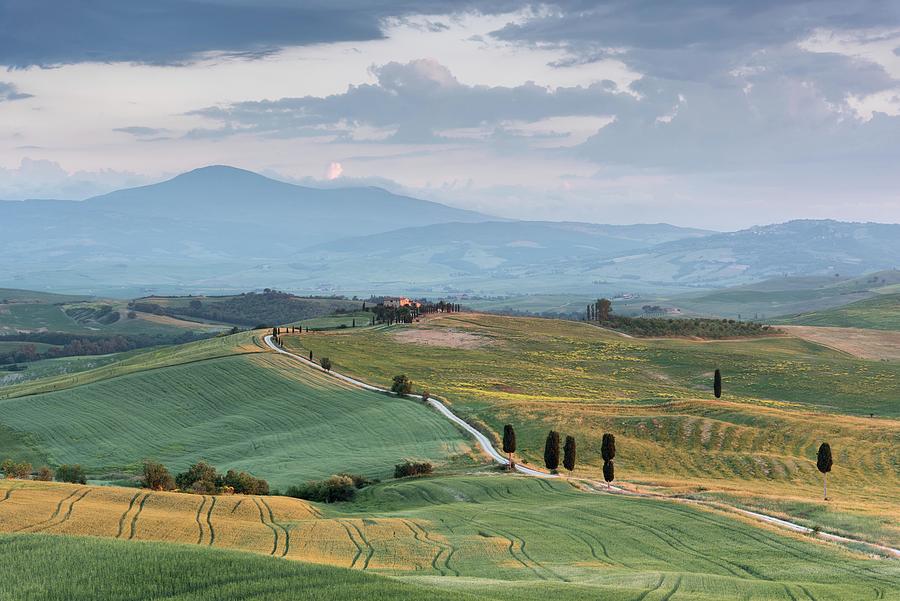 A Sweeping View, Agriturismo Terrapille, Tuscany, Italy Photograph by Sarah Howard