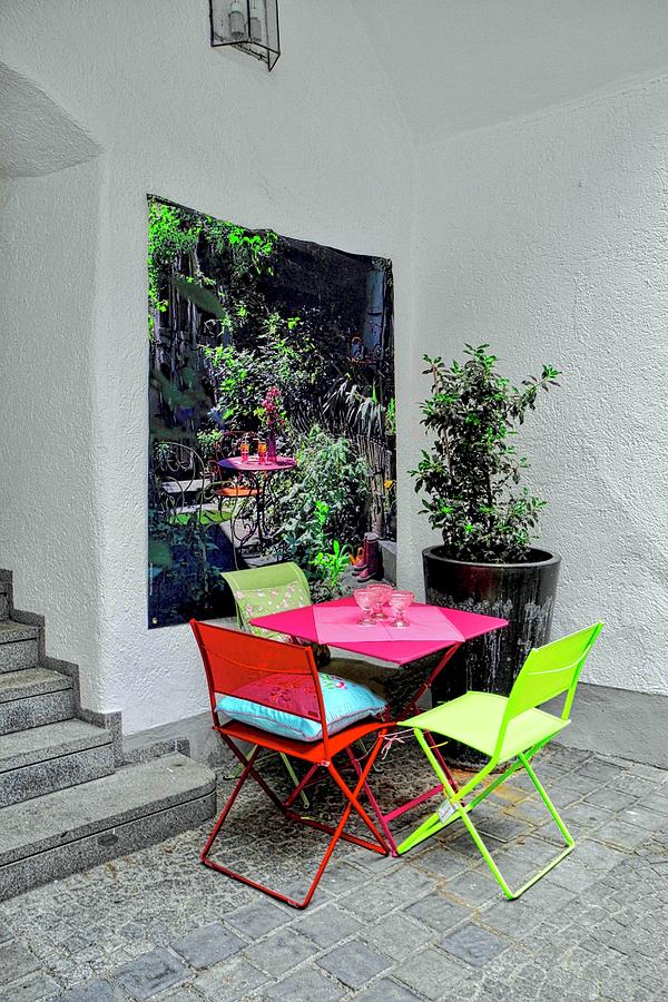 A Sweet Little Corner in a Courtyard Photograph by Kirsten Giving