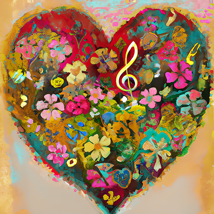A Symphony of Love Digital Art by Amalia Suruceanu