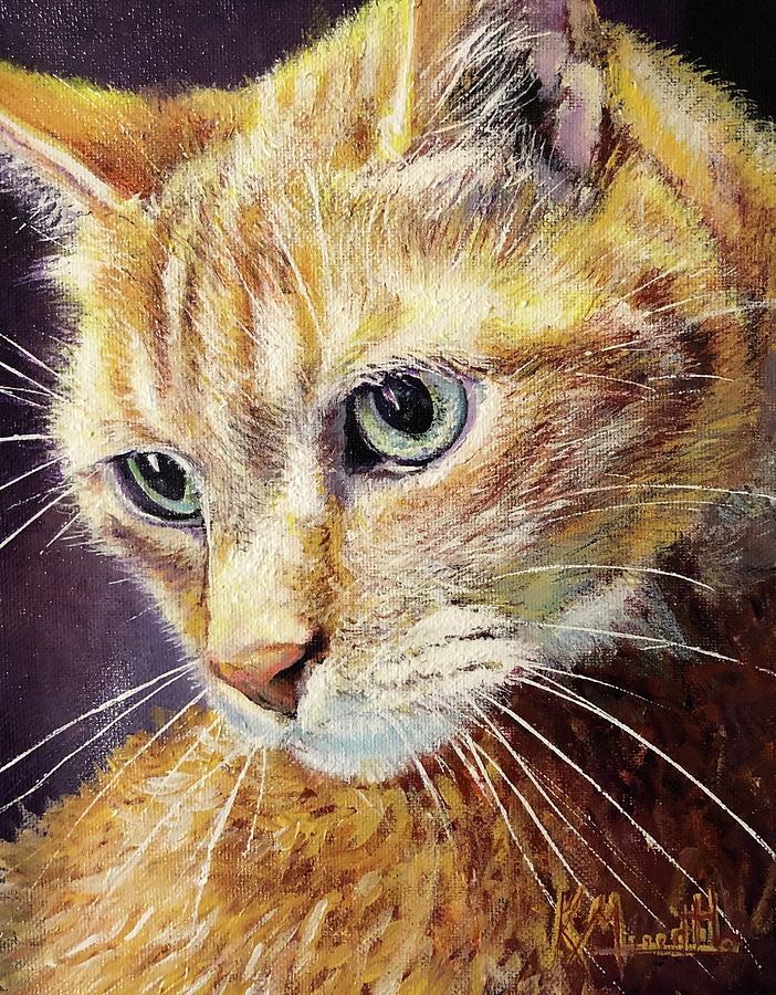 A Tabby named House. Painting by Kevin Meredith - Fine Art America