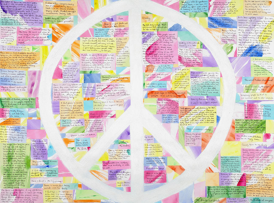A Tapestry of Hope and Peace Mixed Media by Rahdne Zola